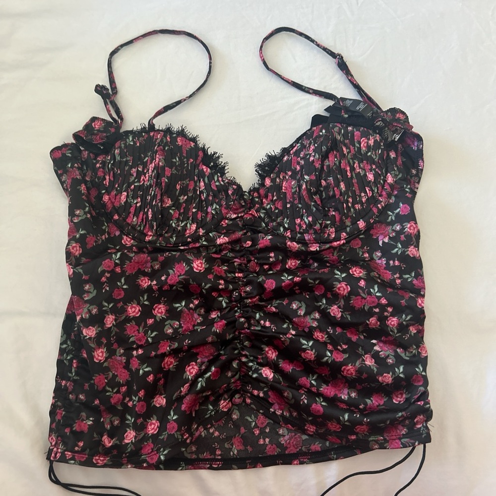 For love and lemons black corset top